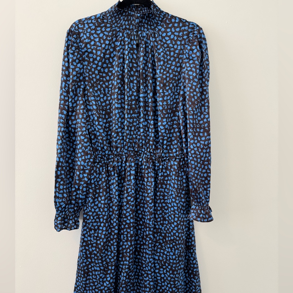 Abstract print silk dress- NEW WITH TAGS - medium, soft and flowy